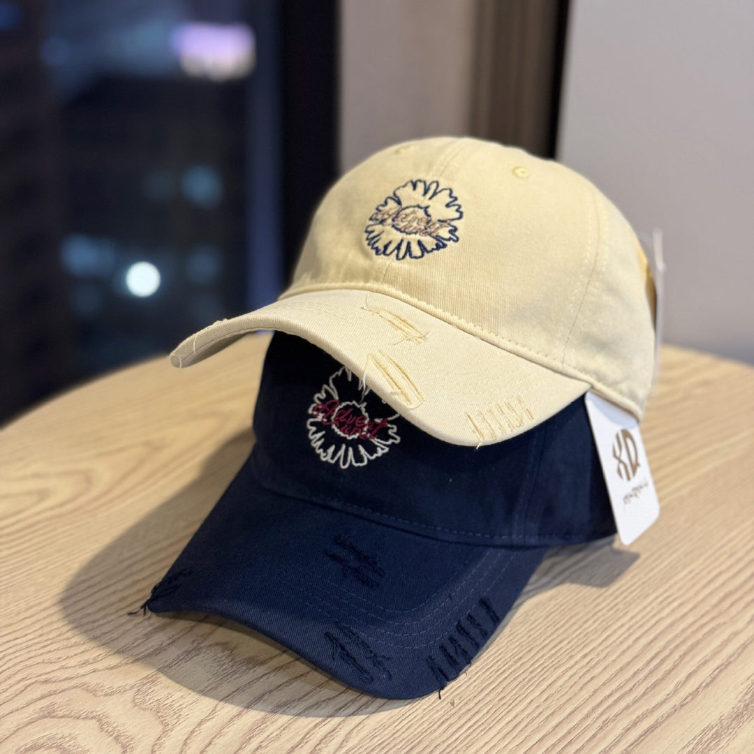 Unisex Embroidered Flower Design Baseball Cap Stornfield