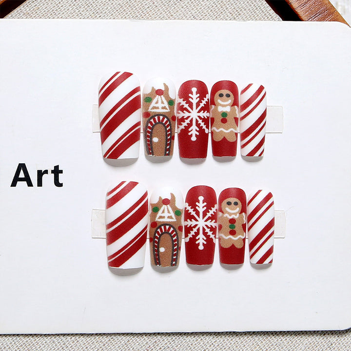Creative nail art set with festive Christmas design Stornfield