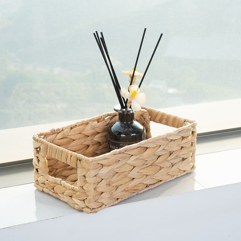 Versatile Rectangular Woven Storage Basket Stornfield