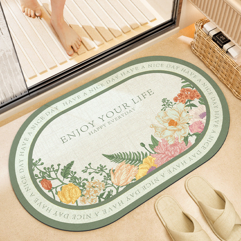 Stylish Floral Bath Mat