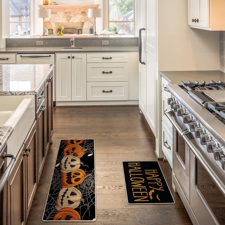 Playful Halloween-Themed Kitchen Mat