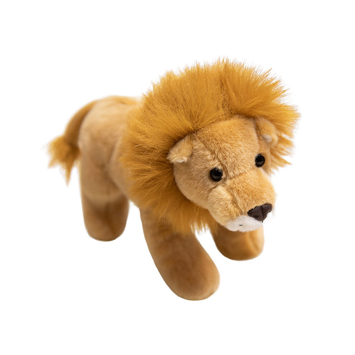 Realistic Plush Lion Companion with Full Fluffy Mane and Poseable Legs Stornfield