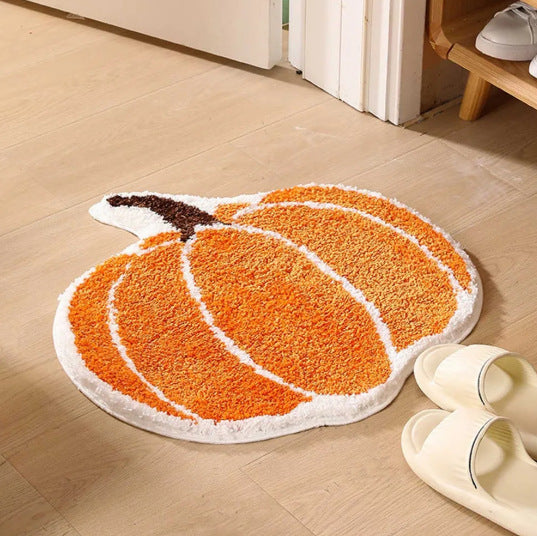 Pumpkin Theme Bath Mat