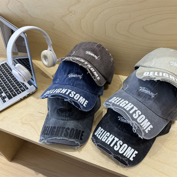 Men's Distressed Casual Cotton Cap Stornfield