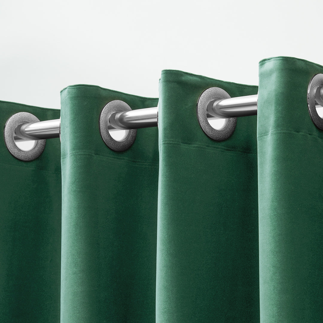 Velvet Grommet Top Curtain Stornfield