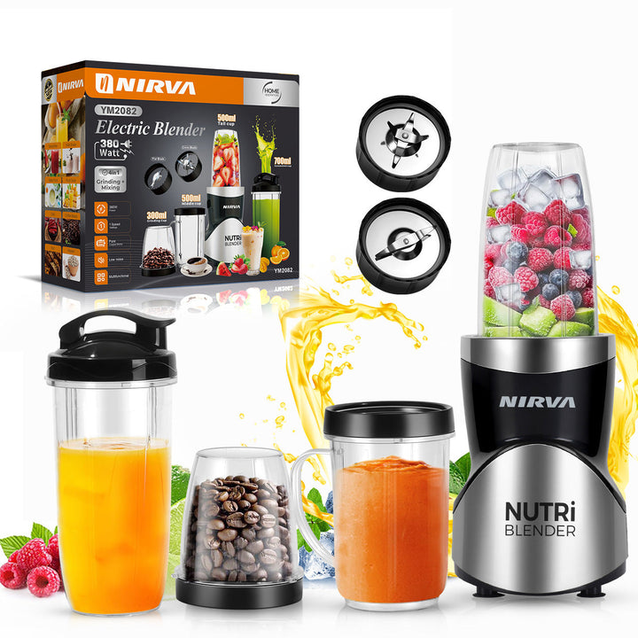 High-Power Multi-Functional Electric Blender with Chopper and Juicing Attachments Stornfield