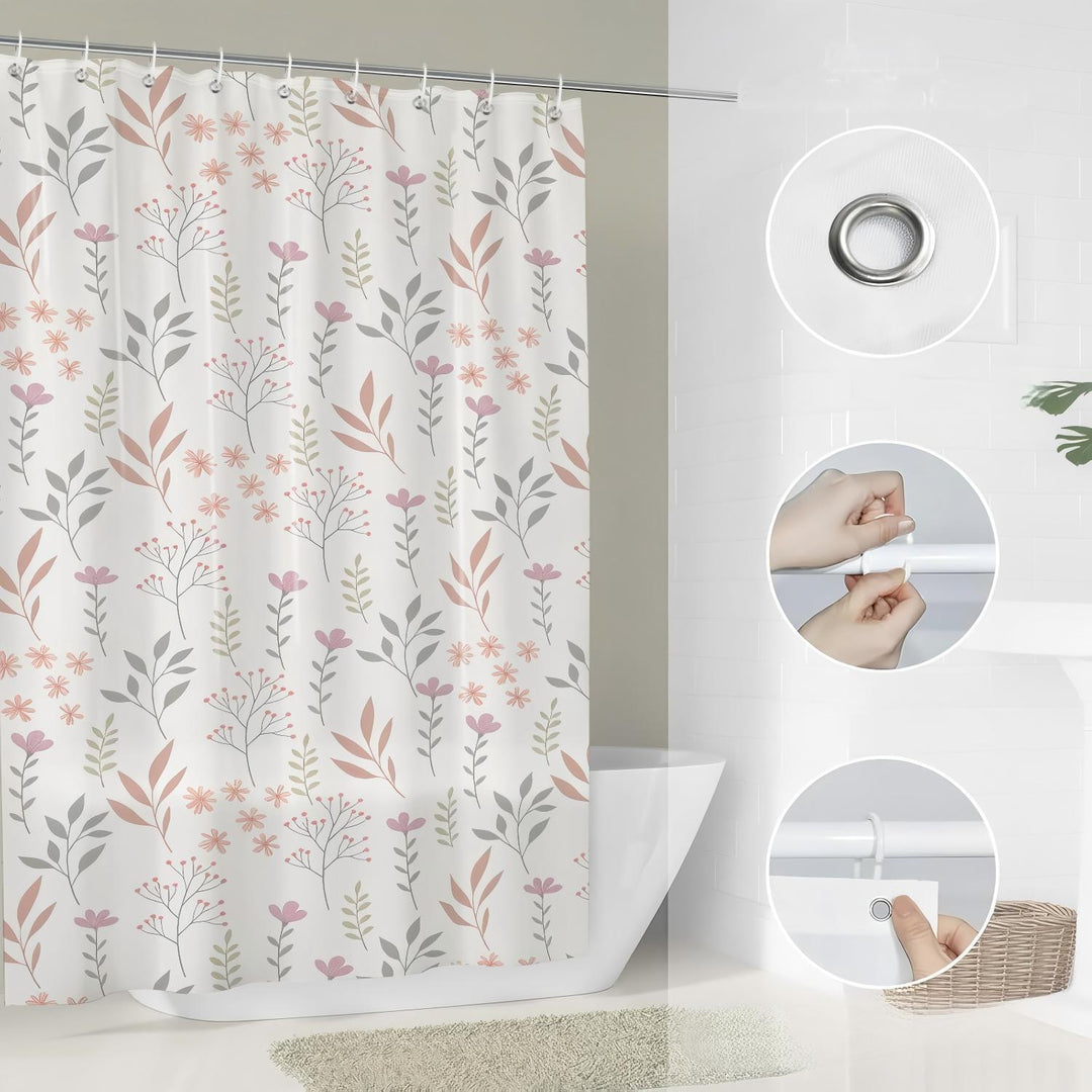 Floral Print Shower Curtain Stornfield