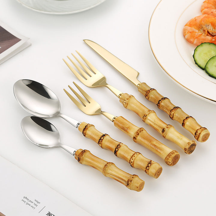 Bamboo Handle Salad Fork Stornfield