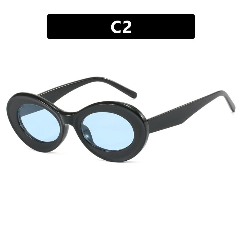 Women's oval sunglasses with modern lenses Stornfield