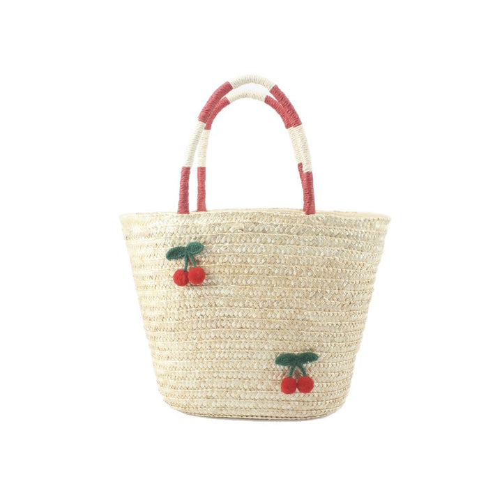 Basket bag with handcrafted fruit motifs Stornfield