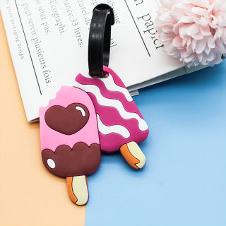 Unisex Playful Ice Cream-Themed Luggage Tag Stornfield