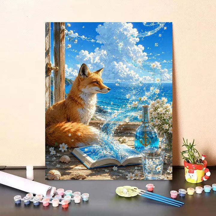 Dolphin-Themed DIY Paint by Numbers Canvas Art Stornfield