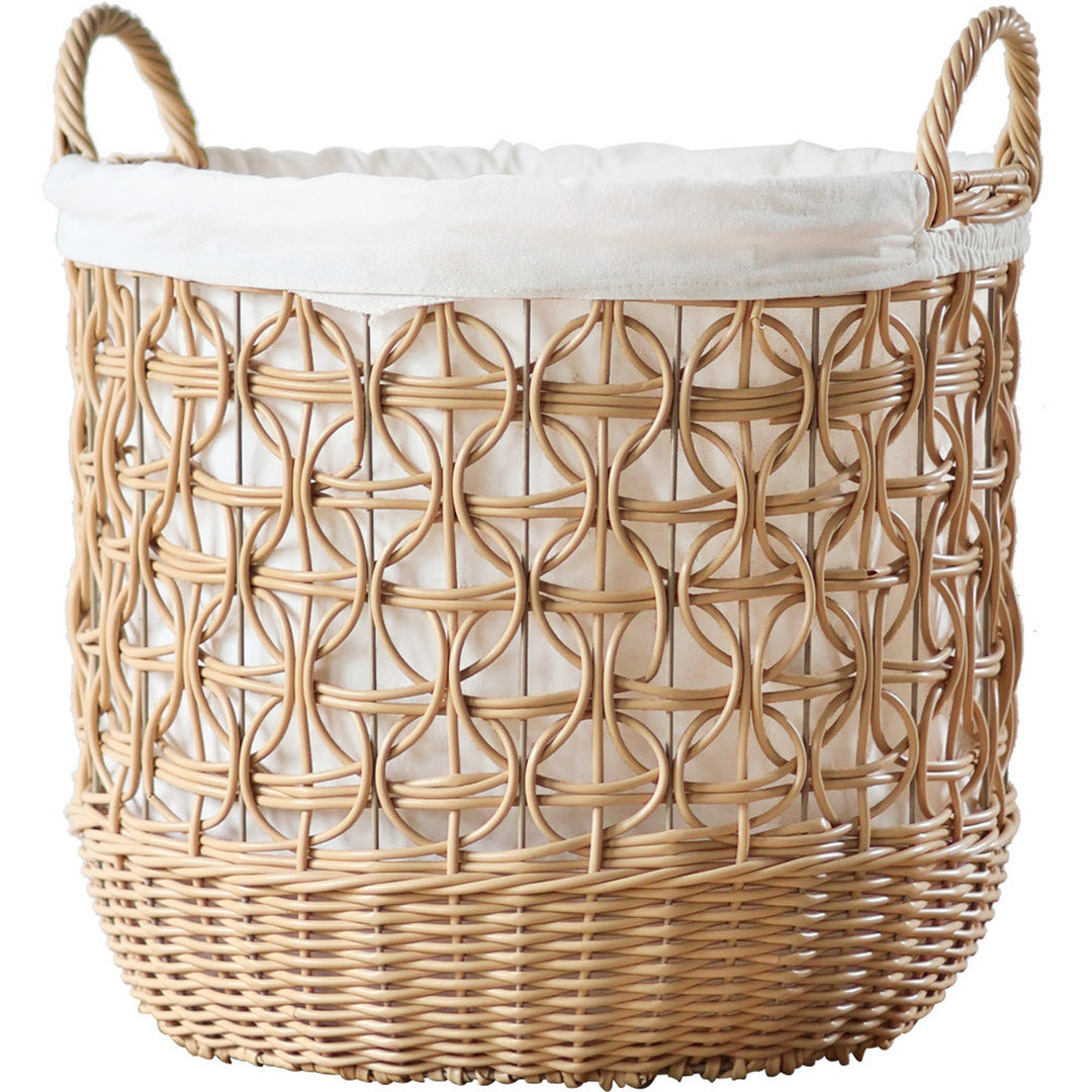 Handwoven storage basket made of natural material Stornfield