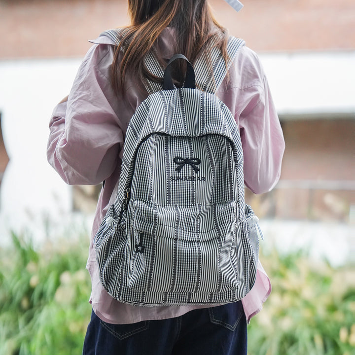 Casual Striped Backpack Stornfield
