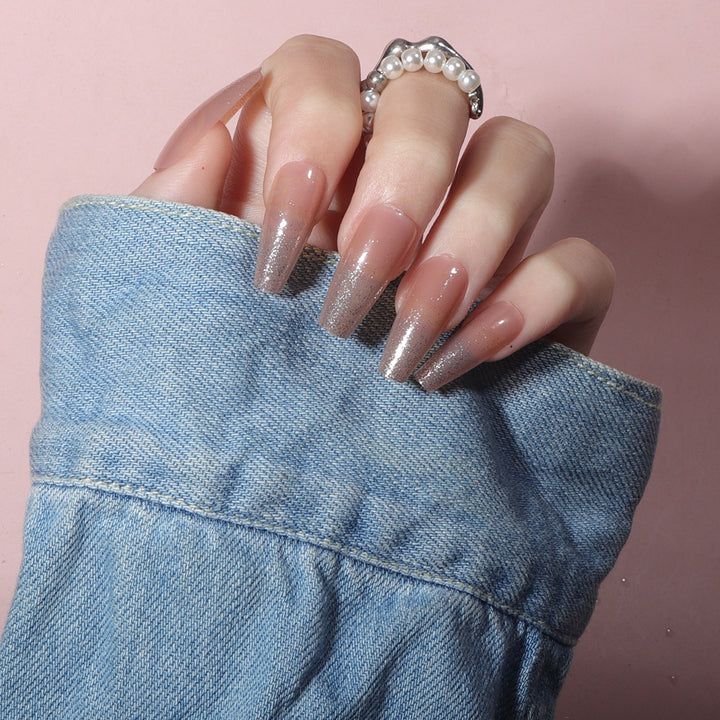 Glamorous Glitter Gradient Stiletto Nails Stornfield