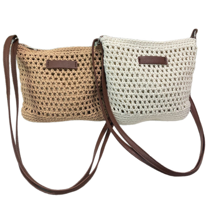 Hand-knotted shoulder bag in modern design Stornfield