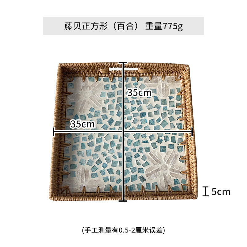 Women's decorative mosaic serving platter set Stornfield