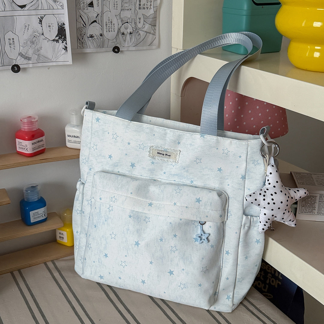 Star-Patterned Casual Tote Bag Stornfield