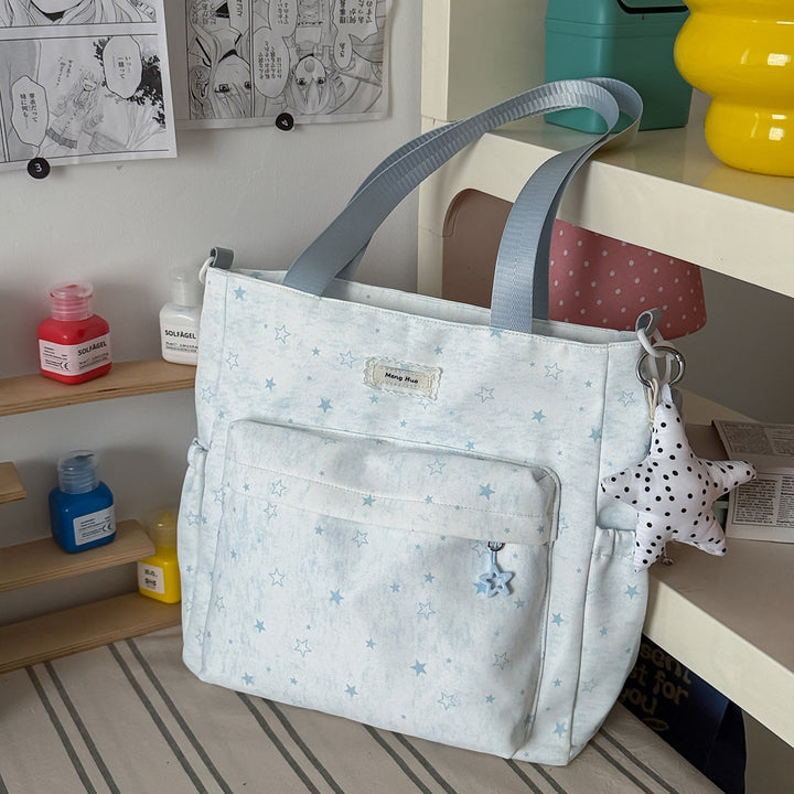 Star-Patterned Casual Tote Bag Stornfield