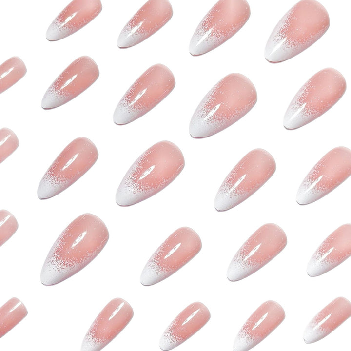 Creative artificial nails with elegant glitter design Stornfield
