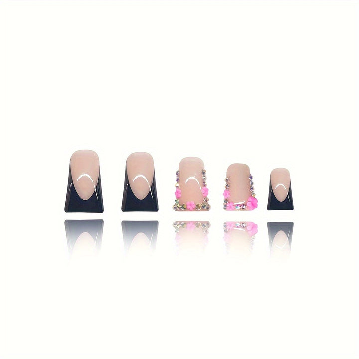 Luxury Floral Decorative Press-On Nails Stornfield
