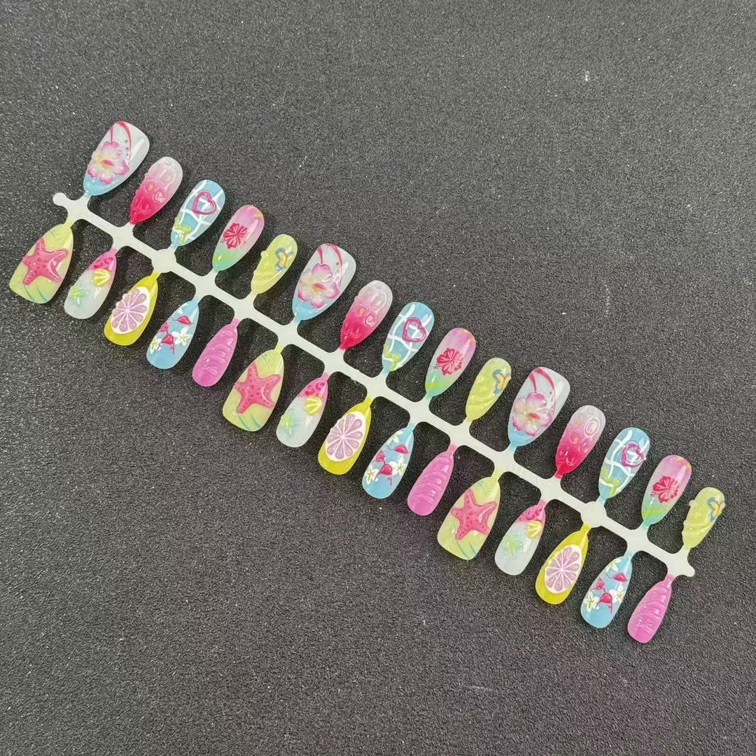 Artistic Themed Press-On Nail Tips Stornfield