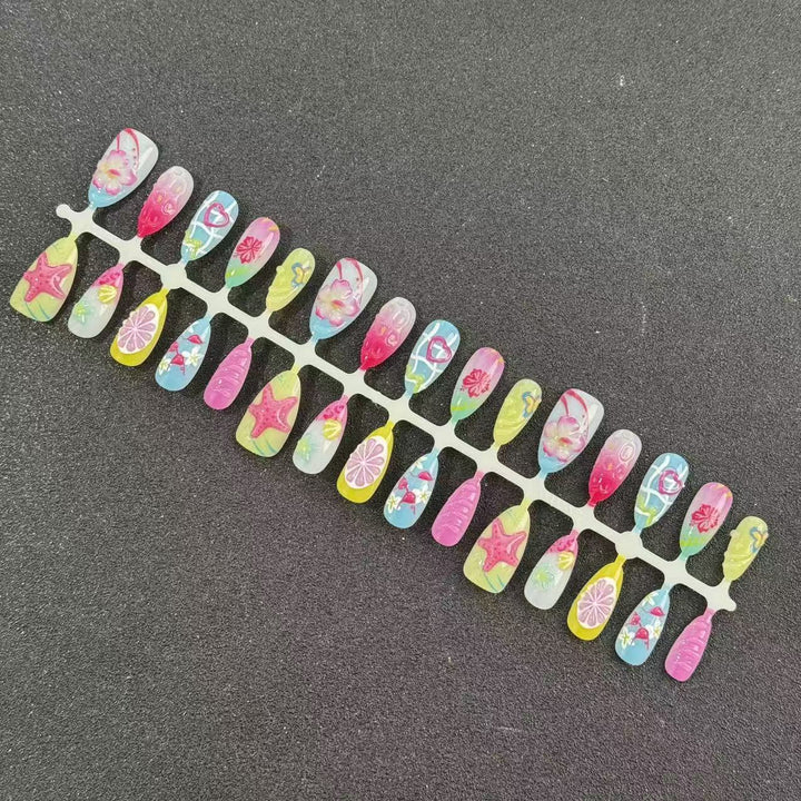 Artistic Themed Press-On Nail Tips Stornfield