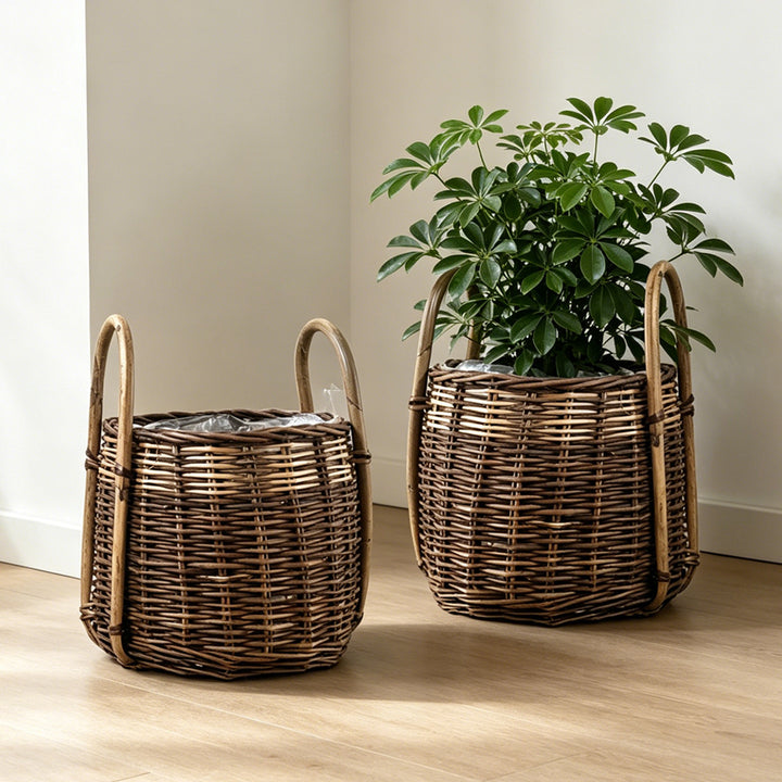 Natural woven storage basket Stornfield
