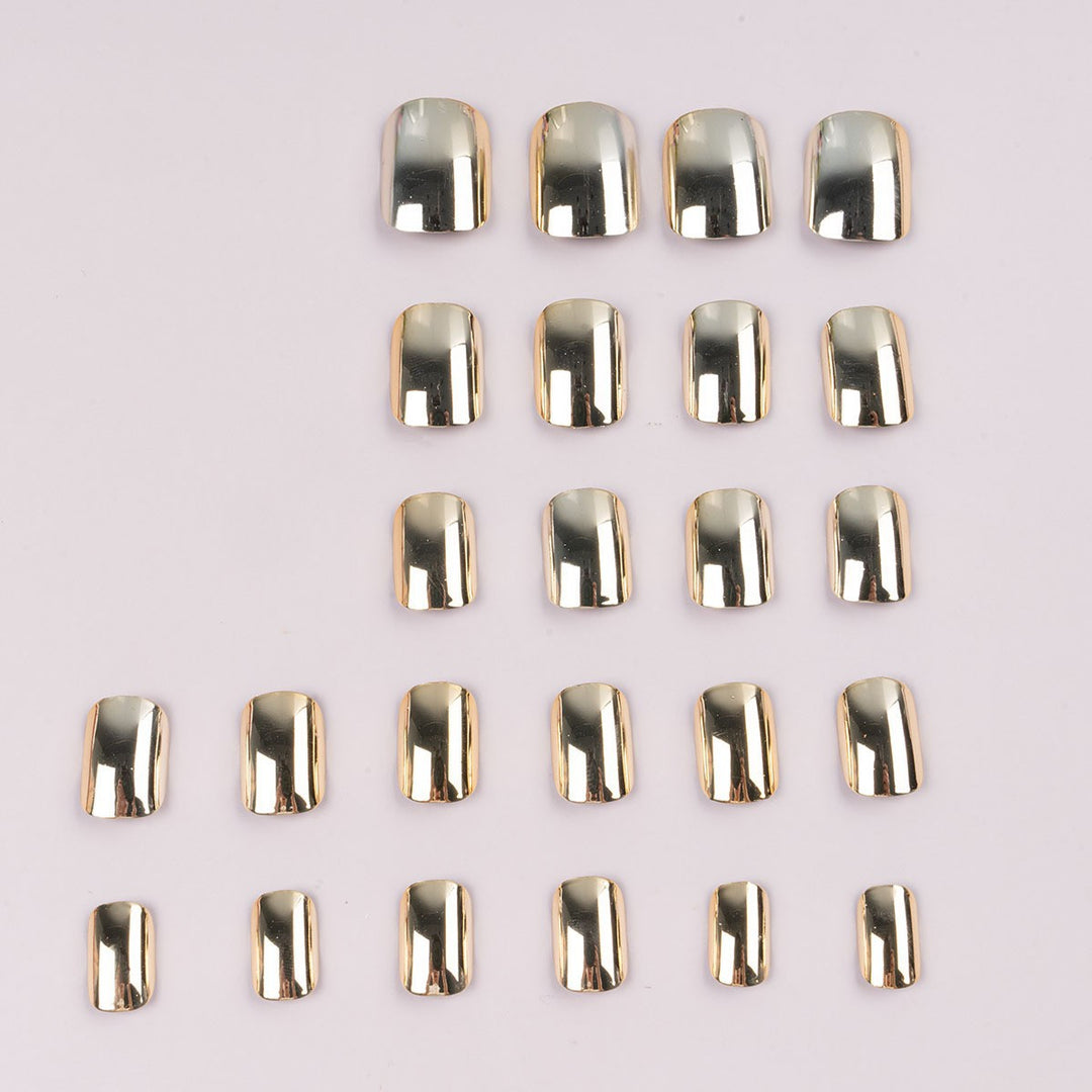 Stylish Metallic Press-On Nails