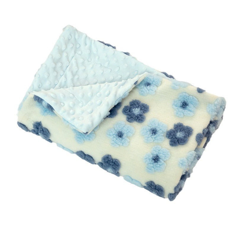 Ladies soft and cuddly microfiber blanket with floral pattern Stornfield
