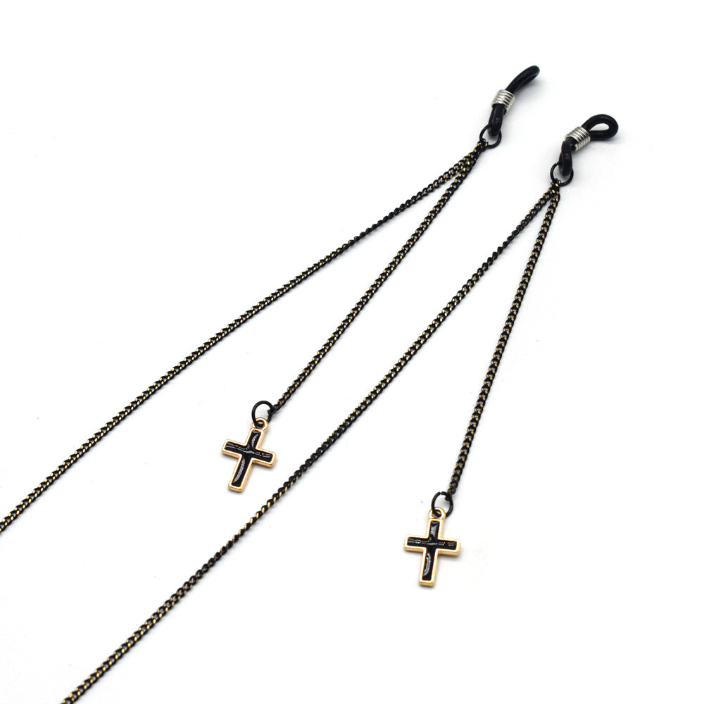Heart-Embellished Eyewear Holder Chain Stornfield