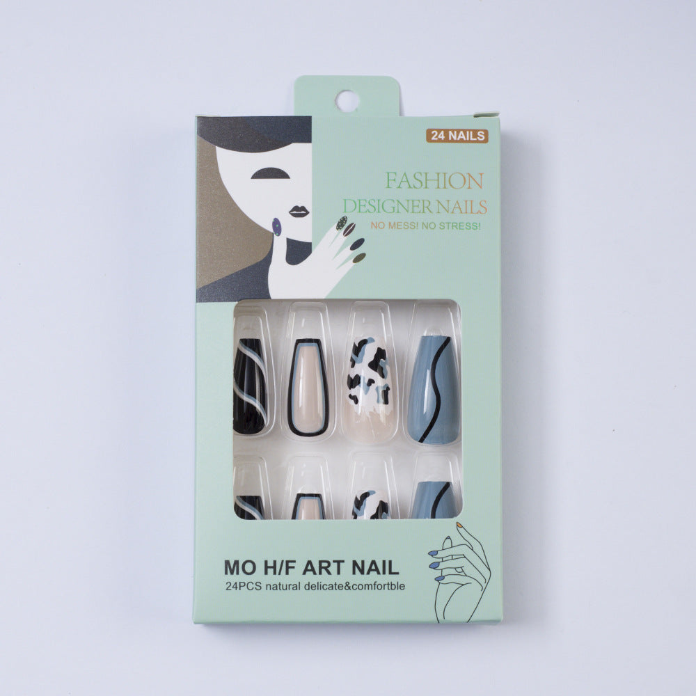 Artificial nails in modern animal pattern design Stornfield