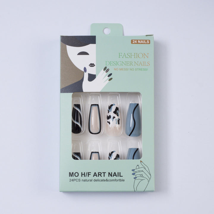 Artificial nails in modern animal pattern design Stornfield