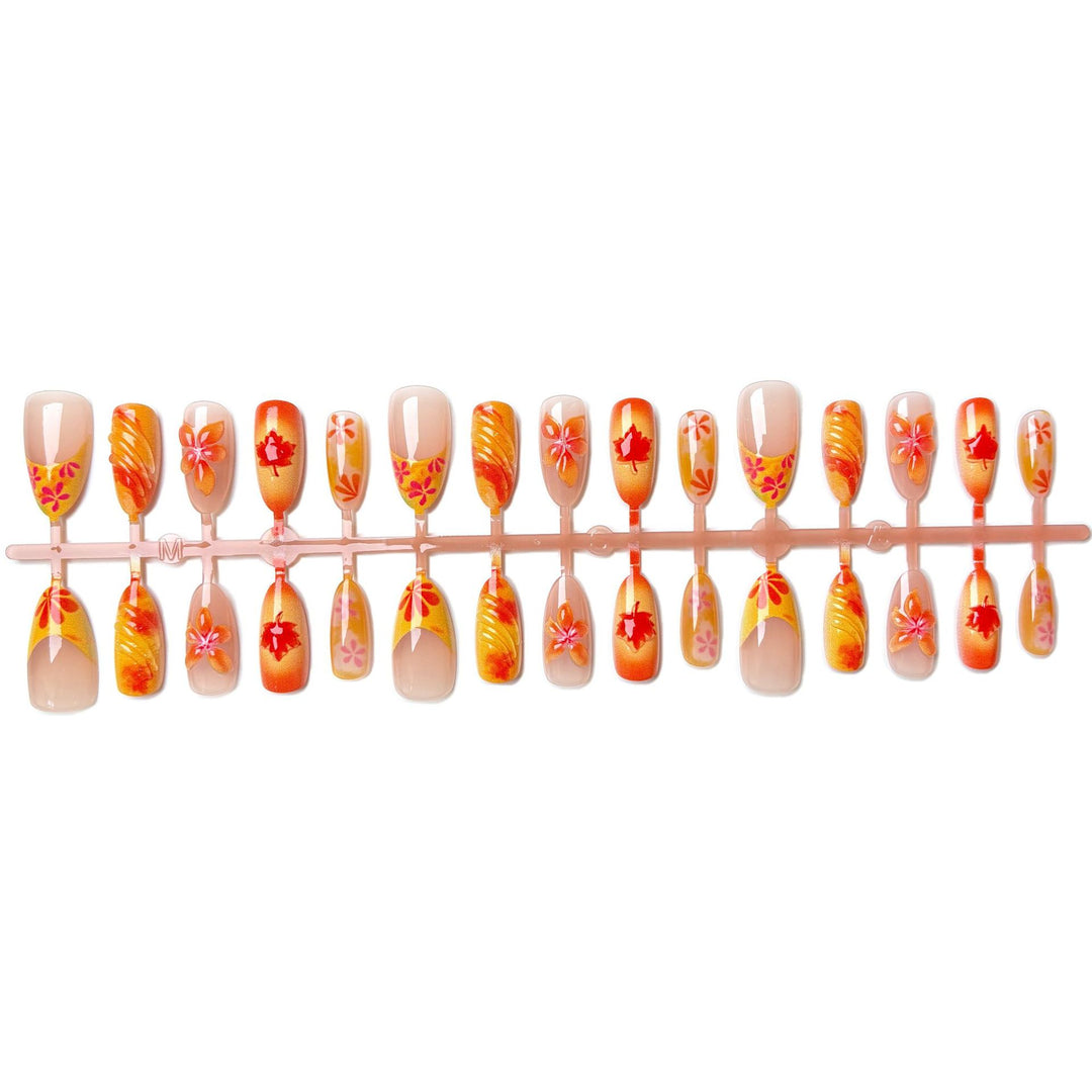 Artistic Floral Press-On Nail Set 1790746297