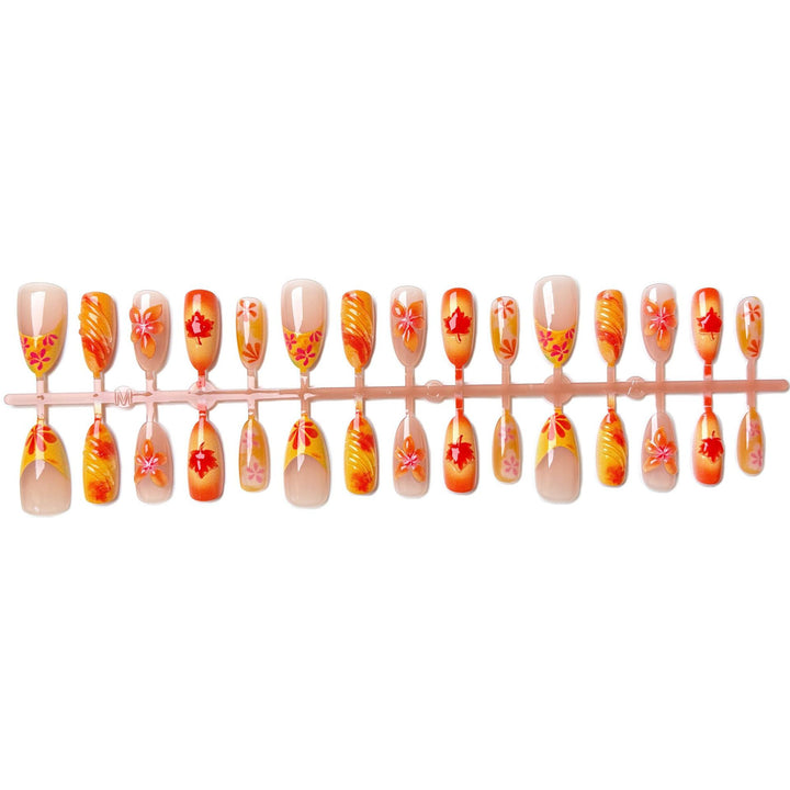 Artistic Floral Press-On Nail Set 1790746297