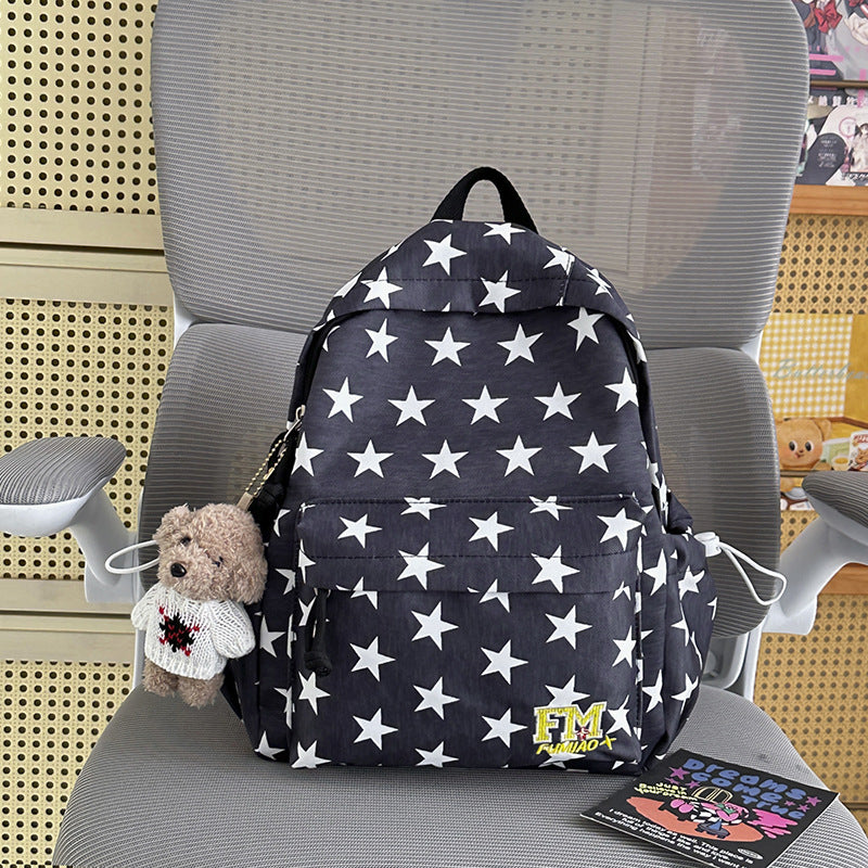 Fun Star-Patterned Casual Backpack Stornfield