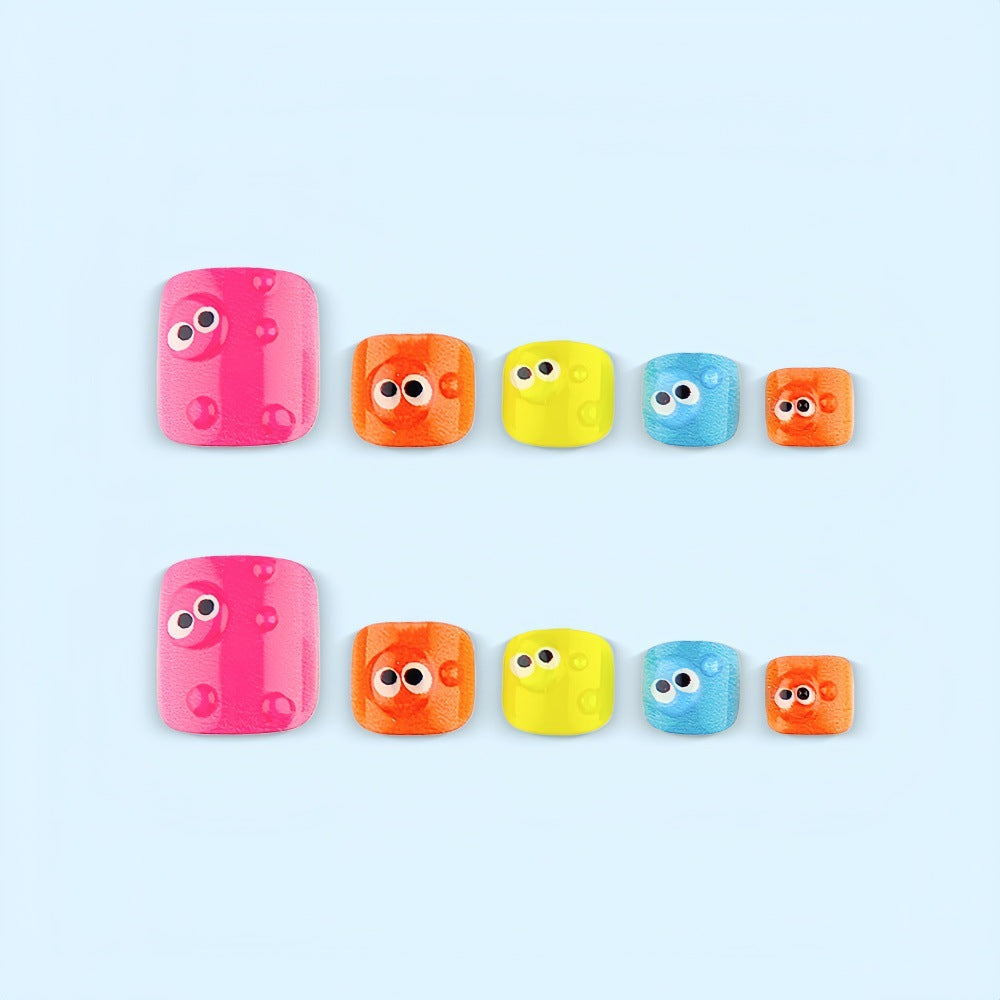 Nail Art Set with Playful Eye Designs Stornfield