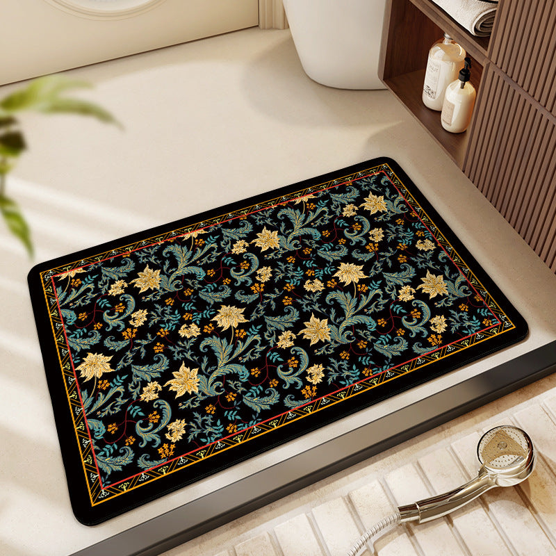 Geometric Pattern Decorative Floor Mat Stornfield