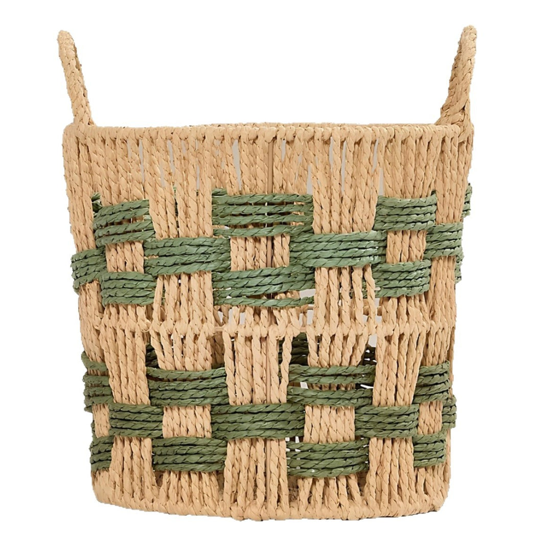Decorative Woven Storage Basket with Geometric Pattern Stornfield