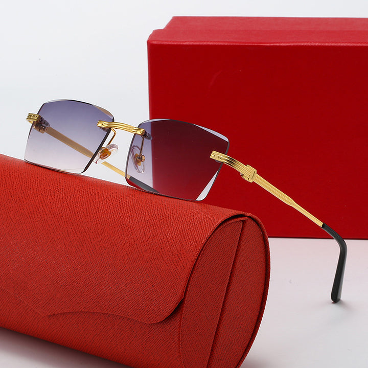 Ladies exclusive geometric sunglasses with luxury metal frame and polarized lenses Stornfield
