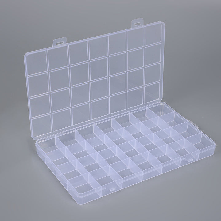 Transparent Multi-Compartment Storage Organizer Box Stornfield