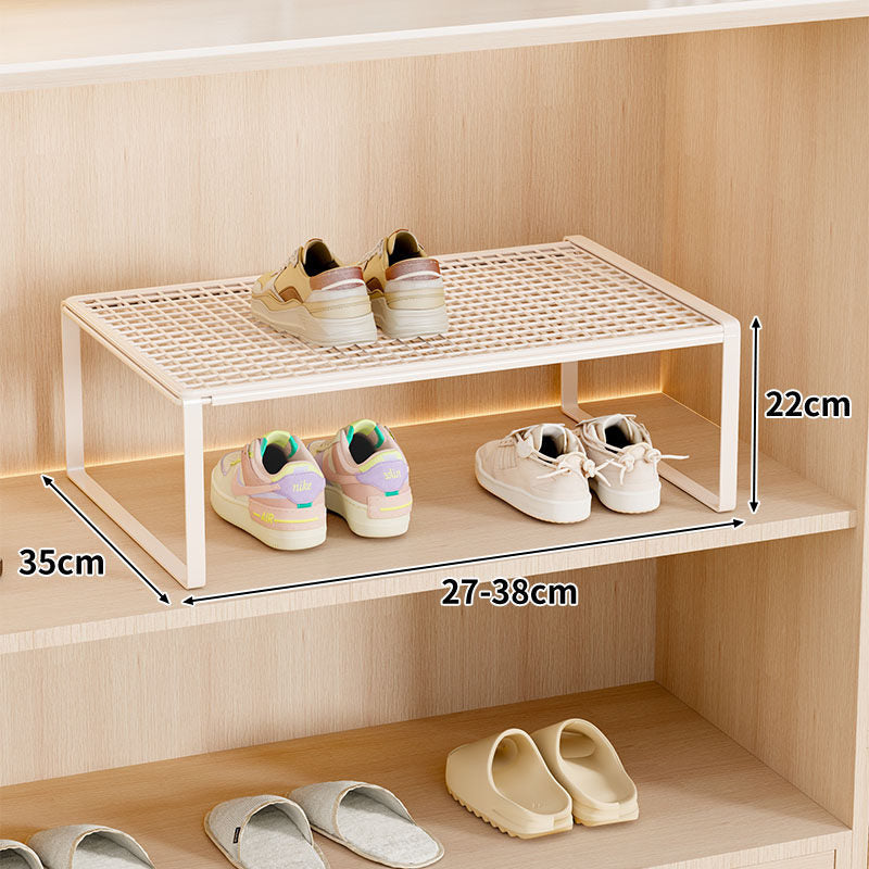 Adjustable Expandable Metal Shoe Shelf Organizer