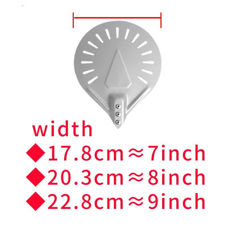 perforated aluminum pizza peel with ergonomic non-slip handle Stornfield