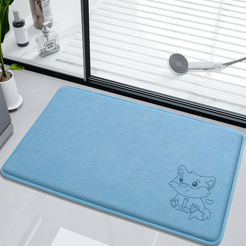 Fun Bunny-Themed Bath Mat