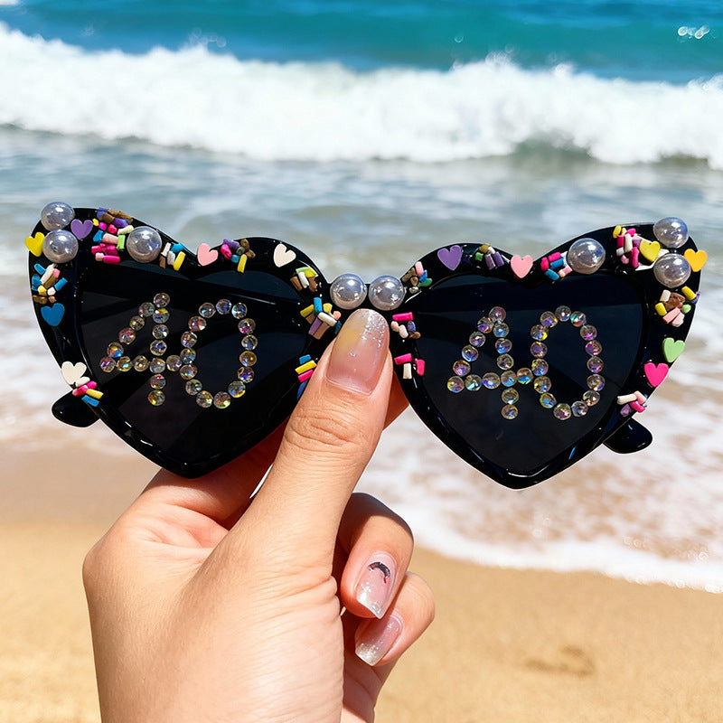 Fun Heart-Shaped Celebration Sunglasses Stornfield