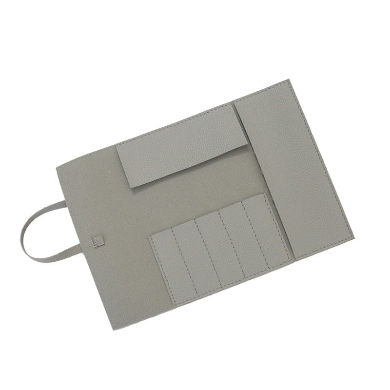 Leather Pencil Roll Organizer