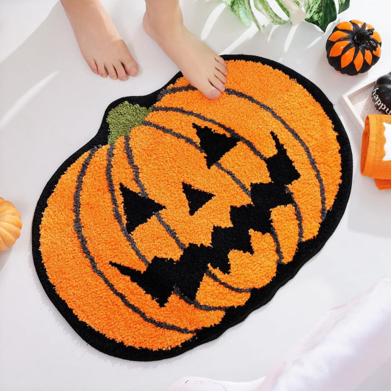 Spooky Halloween-Themed Bath Mat
