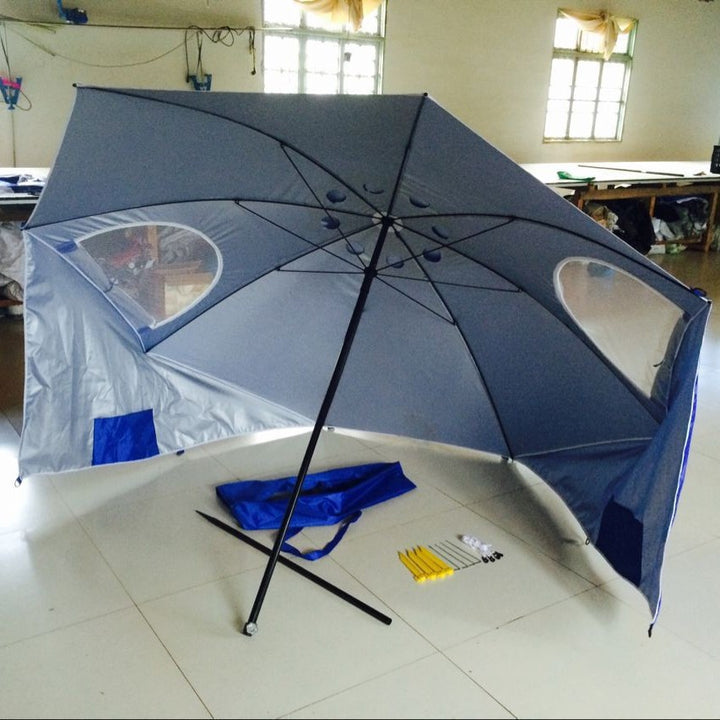 Sturdy beach umbrella with UV protection Stornfield