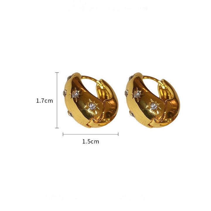 Fashionable earrings with floral design Stornfield