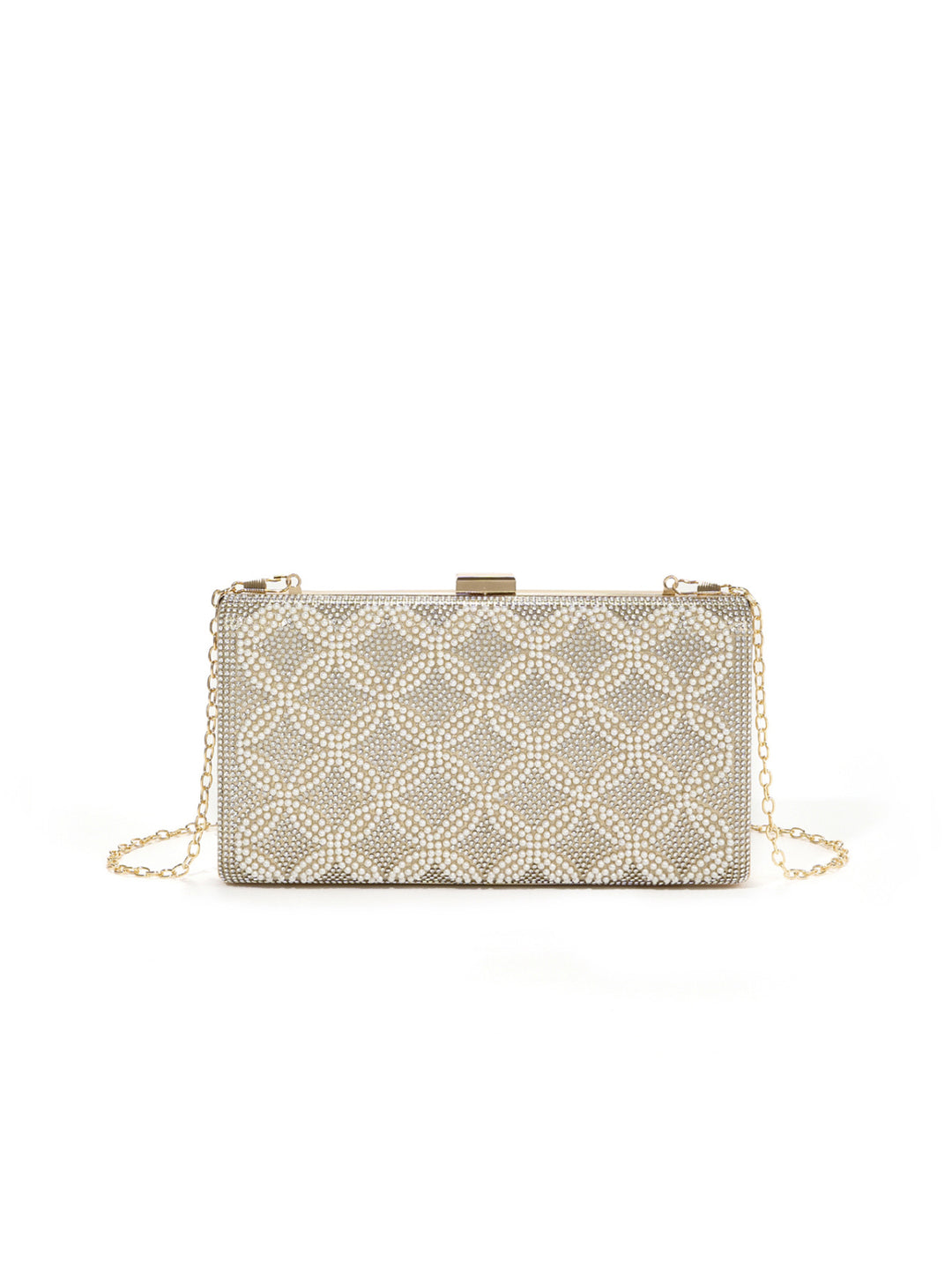 Opulent Crystal-Embellished Evening Clutch